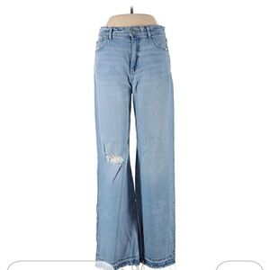 The Loft wide leg distressed jeans